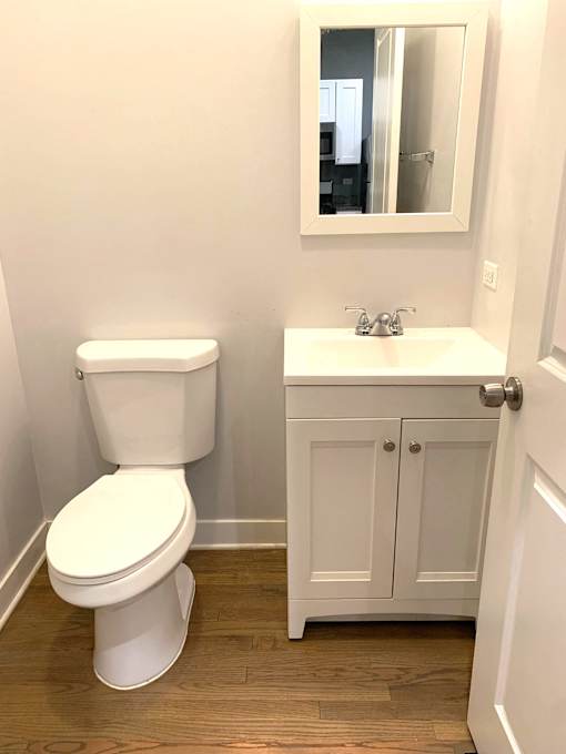 a small bathroom with a toilet and a sink