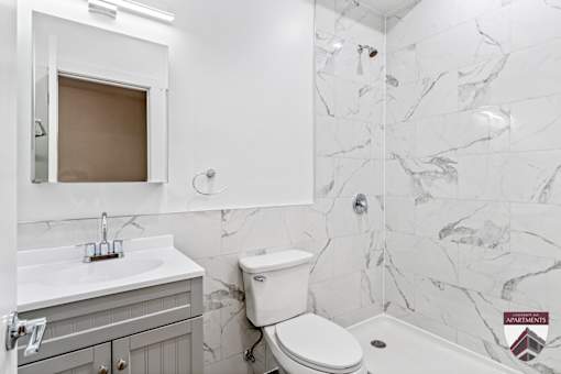 newly renovated bathroom