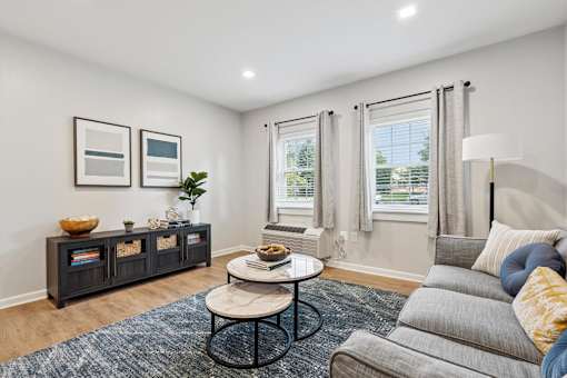 Living Area Interior at Roosevelt Commons Apartments, Philadelphia, PA