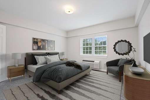 Carpeted Bedroom at Roosevelt Commons Apartments, Philadelphia, PA 19152