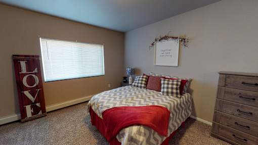 Comfortable Bedroom at Cascades of Mandan, Mandan