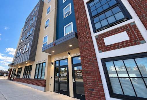 Apartment building exterior