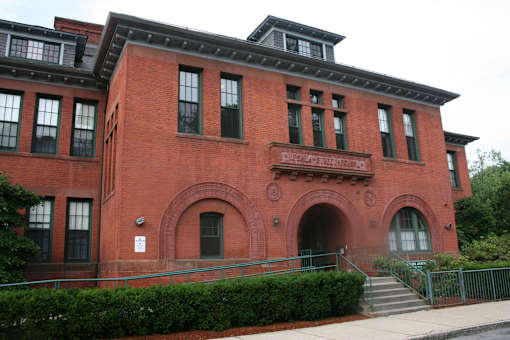 A red brick building