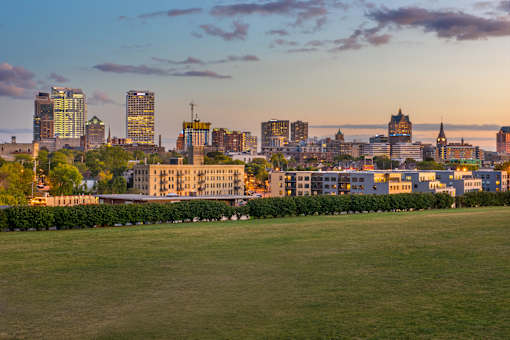 View of city from Beláy