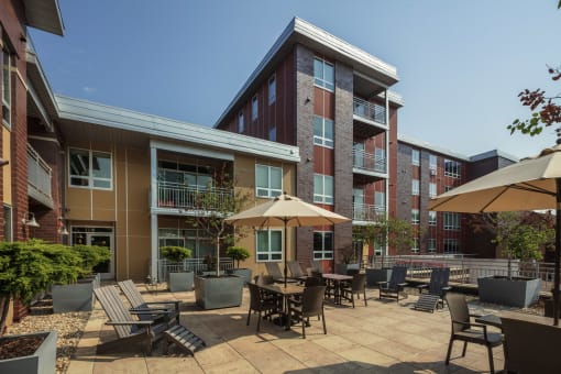 Outdoor Living Area at The Ideal, Madison, 53715