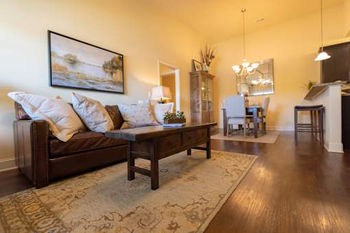 Modern Living Room at The Villas at Nature Walk, Alabama