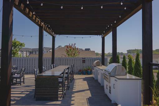 Grilling Area at Ovation at Town Madison, Madison
