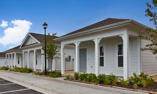 Cottage Exterior at Ovation at Town Madison, Madison, Alabama