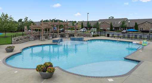 Pool View at The Villas at Nature Walk, Huntsville, AL
