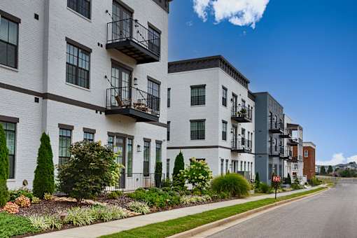 Exterior Landscape at The Lofts at Town Madison, Madison, Alabama