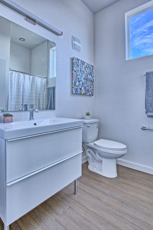 White Bathroom at Sloan's Place Apartments, Denver, 80214