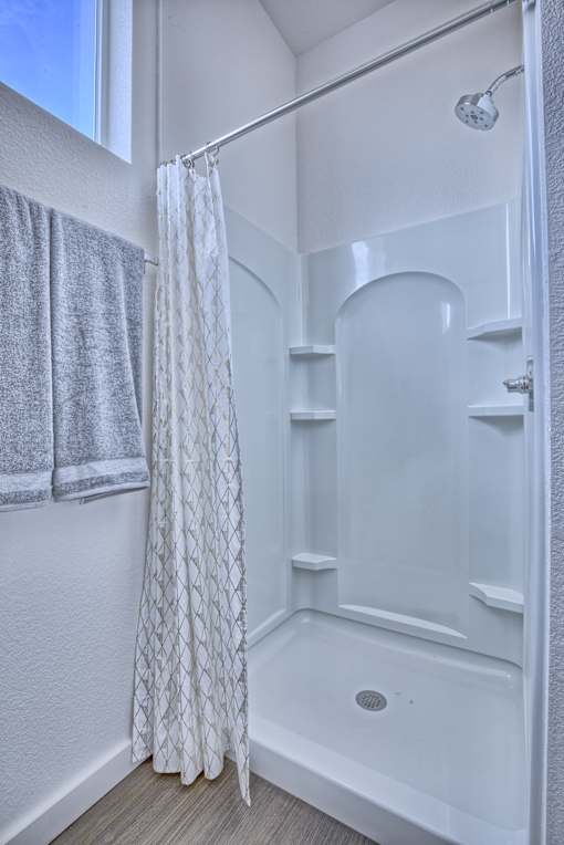 Bathroom with a Shower at Sloan's Place Apartments, Denver, Colorado