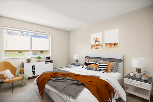 Staged Bedroom