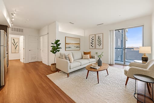 Modern Living Room at B Street Lohi Apartments, Denver, Colorado