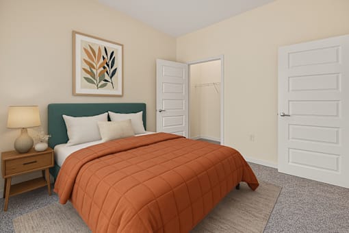 Comfortable Bedroom at B Street Lohi Apartments, Colorado