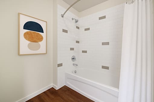 Bathroom With Bathtub at B Street Lohi Apartments, Denver, CO