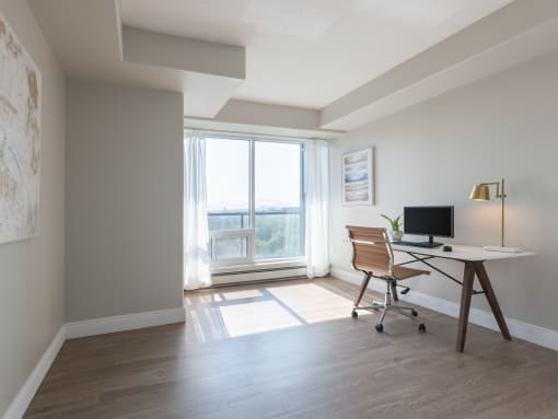 Room to set up a home office