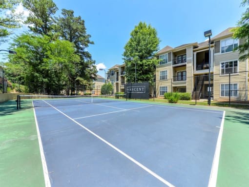 Alpharetta Apartments – The Ascent at Windward – Tennis Court