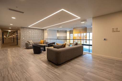 common seating area & hallway