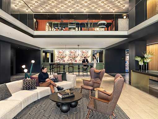 Overall Lobby with people