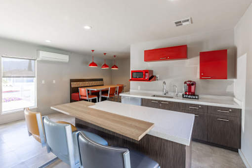 a kitchen and dining area in a house