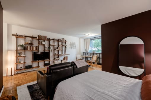 Beautifully renovated studio model at Quebec House