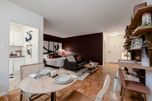 Updated studio model at Quebec House