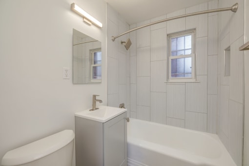 Renovated bathroom at The Lilanor in our 2 bedroom.