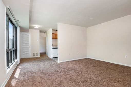 Living room at Park Pleasant apartments