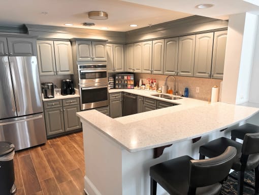 Clubhouse Kitchen at Evergreens at Smith Run, Fredericksburg, VA, 22401