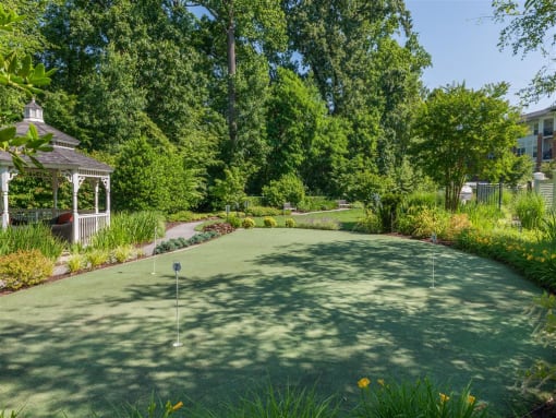 Beautifully-Landscaped Grounds at Evergreens at Columbia Town Center, Columbia, MD 21044
