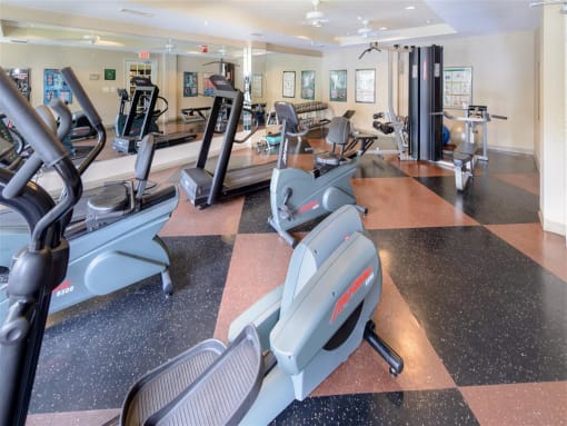 Convenient 24 Hour Fitness Center, Open 7 Days a week,  With State Of The Art Equipment To Reach Your Fitness Goals at Evergreens at Smith Run, Fredericksburg