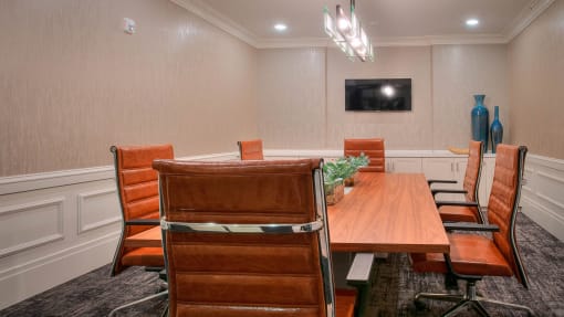 Conference Room In Business Center at Village Center Apartments At Wormans Mill*, Frederick, 21701