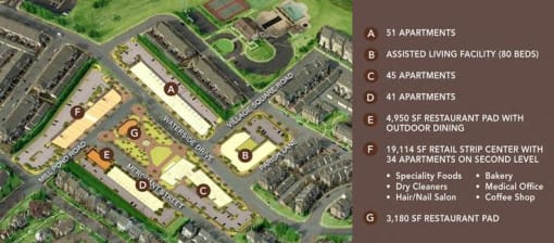 Site Map at Village Center Apartments At Wormans Mill*, Frederick, Maryland