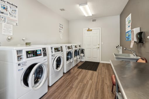 our apartments have a laundry room with washers and dryers