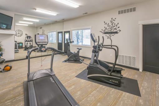 the fitness room at the village