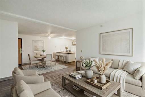 Living Room at Brush Meadows I & II Apartments, Billings, MT, 59105