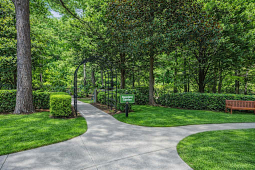 Walkway in park at Columbia Colony Senior, Atlanta