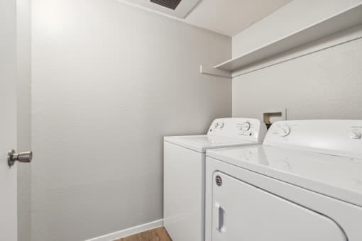 our apartments have a washer and dryer in our living room at Vista Linda, Santa Fe, 87507