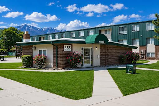 A building with the number 355 on it at The Morgan Apartments, Utah, 84041