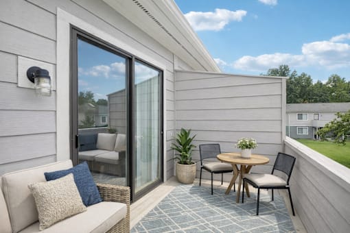 Patio with seating at Brookwood, North Carolina, 27263