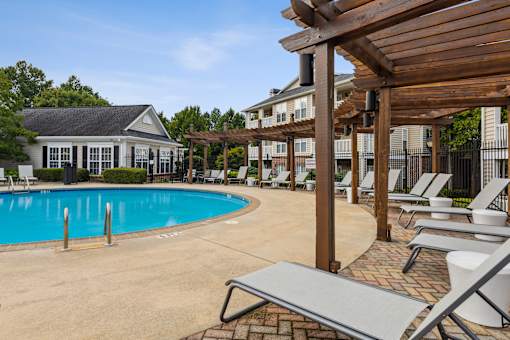 the swimming pool at our apartments