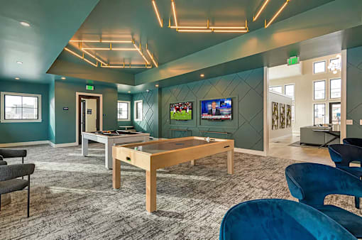 Modern Clubhouse at Momentum at First Creek, Denver