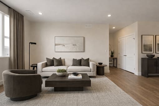 Main Living Room at Momentum at First Creek, Denver, CO