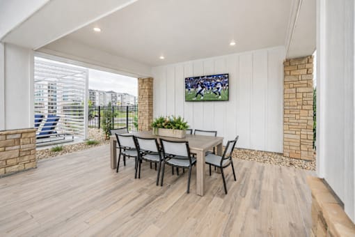 Residential Patio at Momentum at First Creek, Colorado, 80249