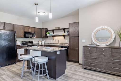 Gourmet Kitchen at The Cielo Apartments, Fridley