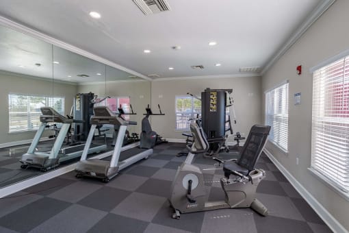 the gym at the preserve apartments at Stetson Meadows Apartments, Colorado Springs, CO, 80922