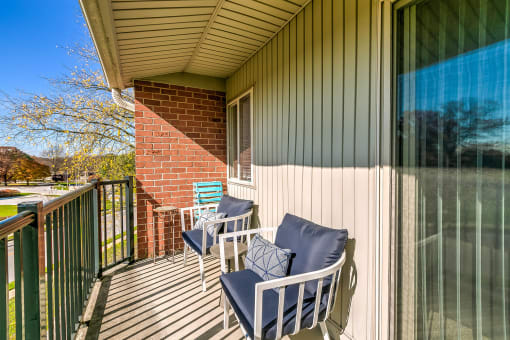 Private Patio at Doncaster Village Apartments, Parkville, Maryland