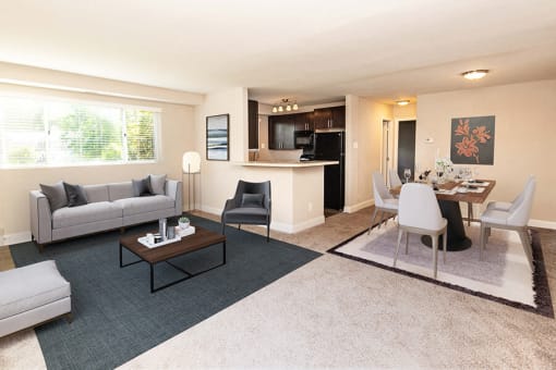 Living Area at Stevenson Lane Apartments, Towson, Maryland