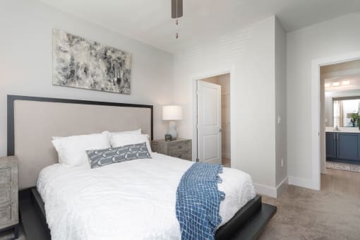 Bedroom with view of closet at Bristol at New Riverside, Bluffton, SC 29910